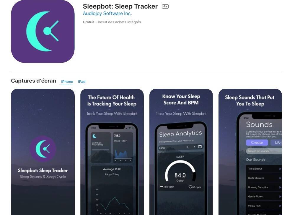 application sleepbot